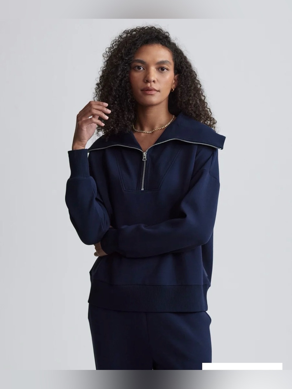 Varley Catherine Half-Zip Sweat navy small